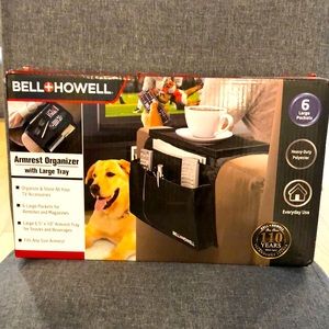 Bell & Howell Armrest Organizer with Large Tray (in box) New. Fits any armrest.